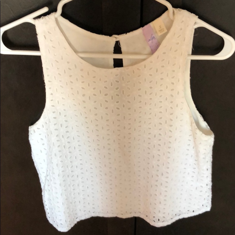 White tank top